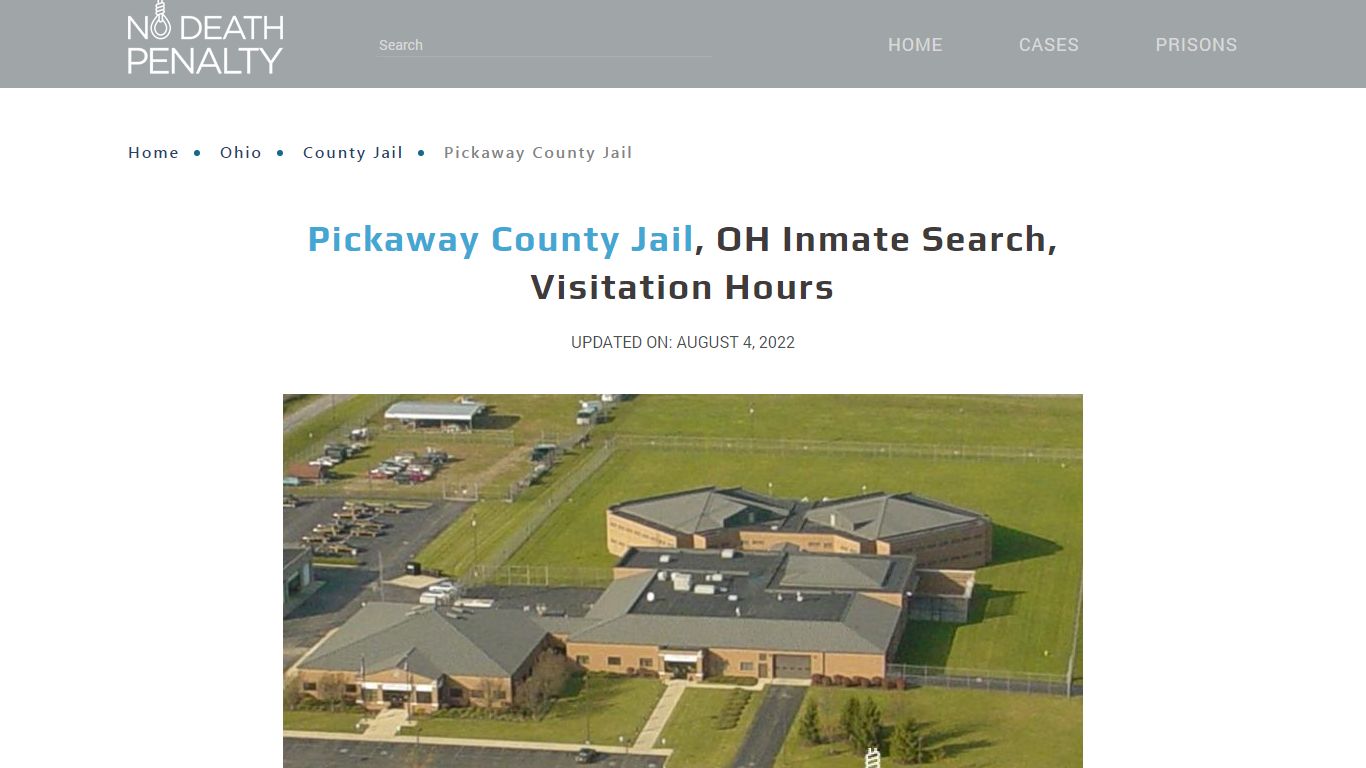 Pickaway County Jail, OH Inmate Search, Visitation Hours